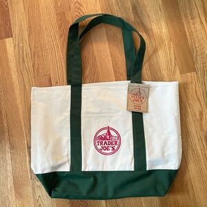 Trader Joe’s large tote bag (forest green) NWT
